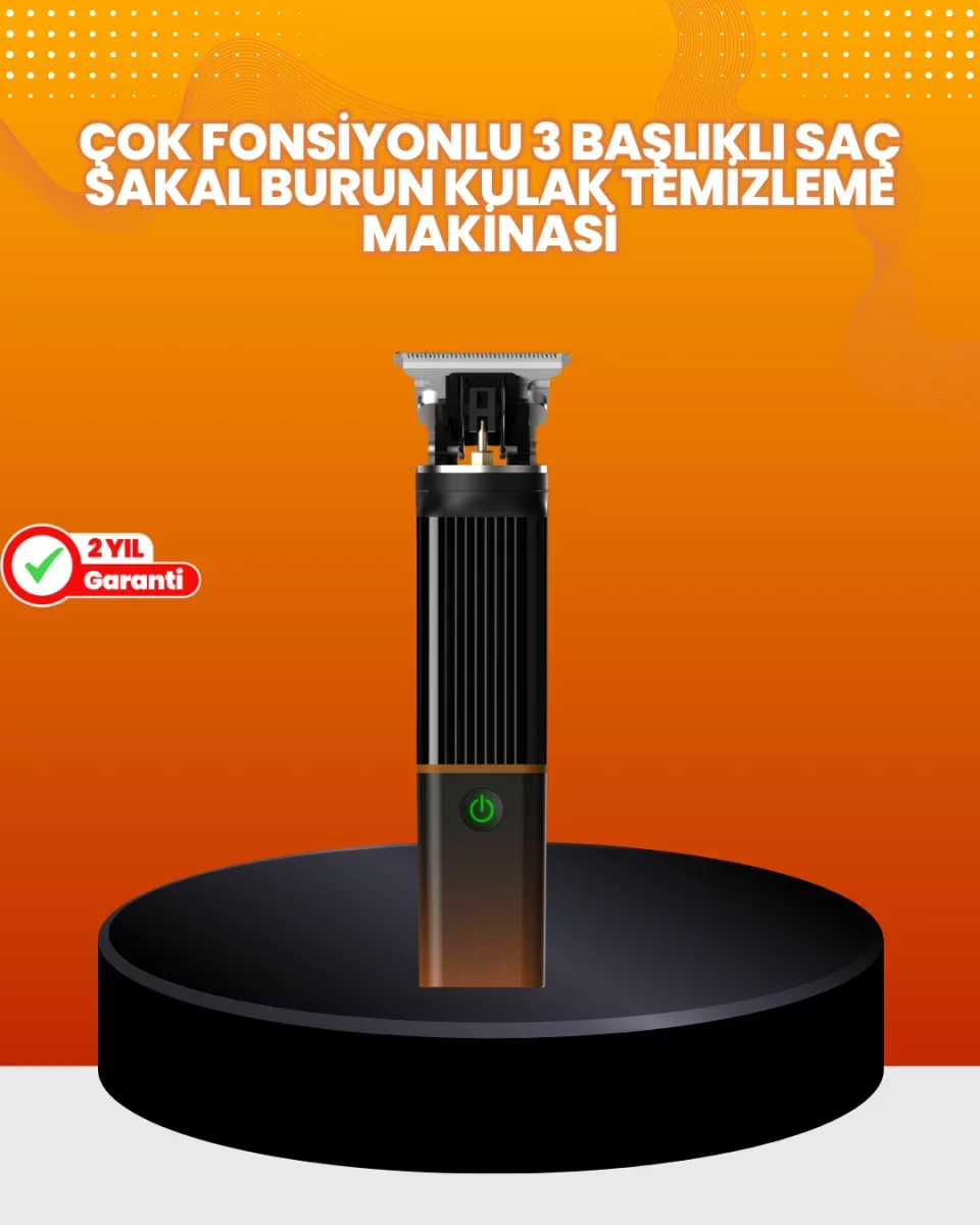 Erkekler İçin 3 in 1 Şarjlı Bakım Seti – 7300 RPM Güçlü Motor ve Sessiz Çalışma - Lisinya