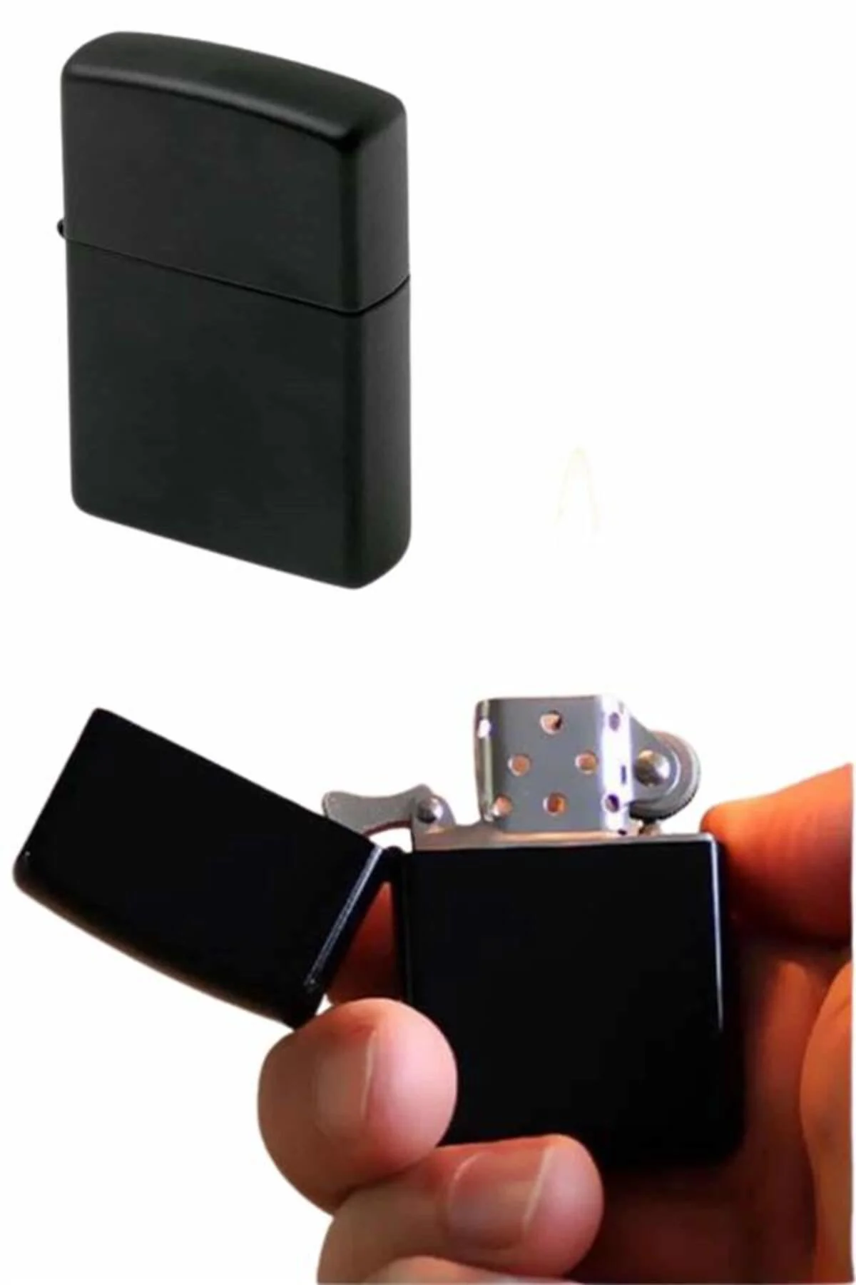 Erkeklere Özel Hediyelik Eşya Metalik Benzinli Çakmak Doldurulabi