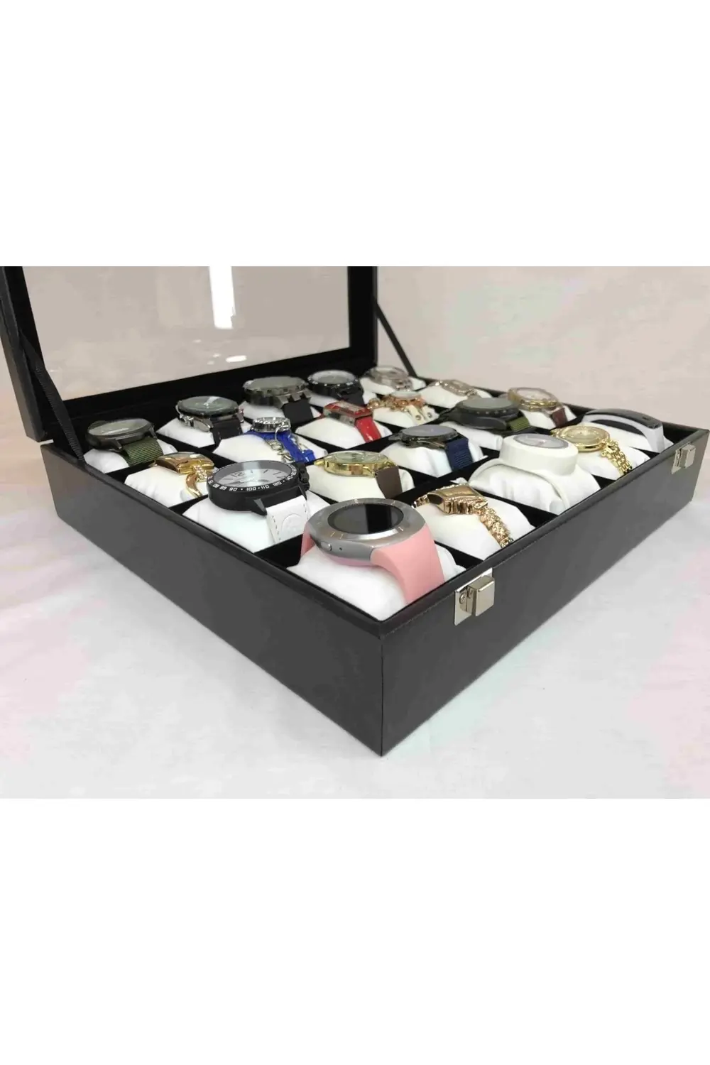 Erkeklere Özel Kol Saati Saklama Kutusu 20 Adet Saat Düzenleyici