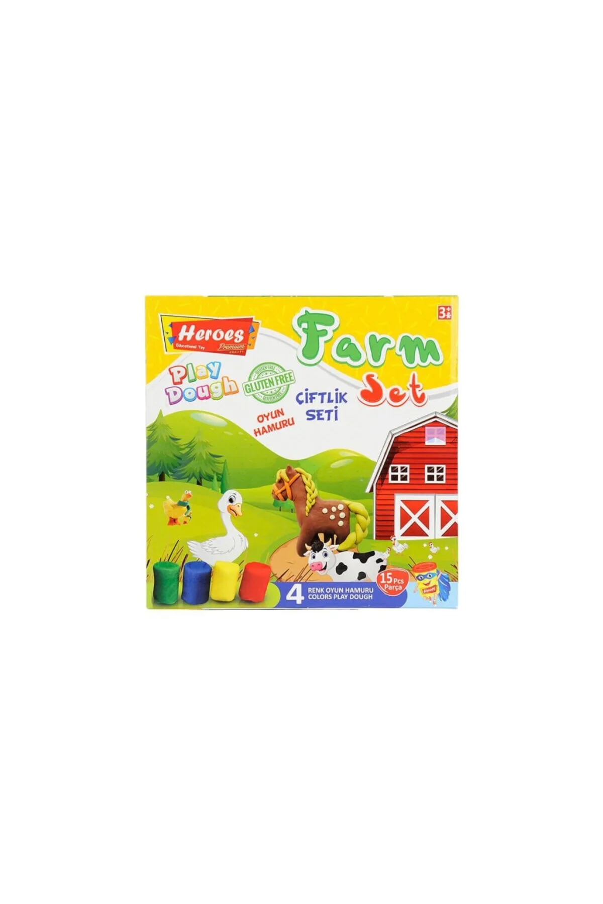 ERN-588 Orta Kutulu Çiftlik Oyun Hamuru Seti - Eren Oyuncak