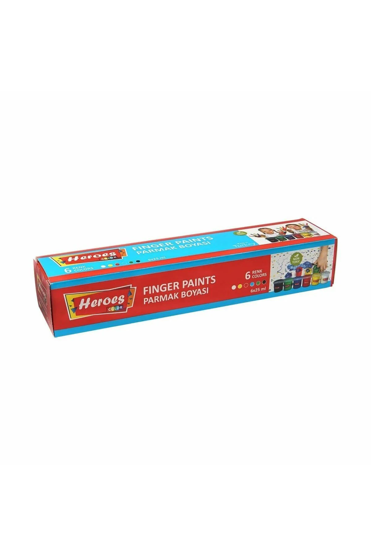 ERN-710 Heroes Color 6lı Parmak Boya - Eren Oyuncak