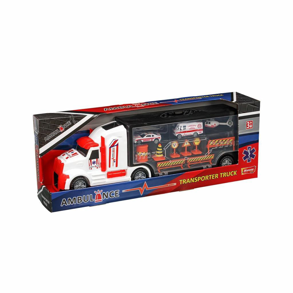 ERN-877 Heroes Toys Çantalı Ambulans Taşıyıcı Tır Seti - Eren Oyu ERN-877 Heroes Toys Çantalı Ambulans Taşıyıcı Tır Seti - Eren Oyu
