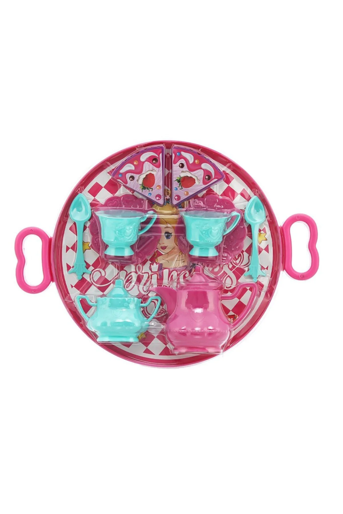 ERN-893 Toys Tepsili Çay ve Kek Seti - Eren Oyuncak