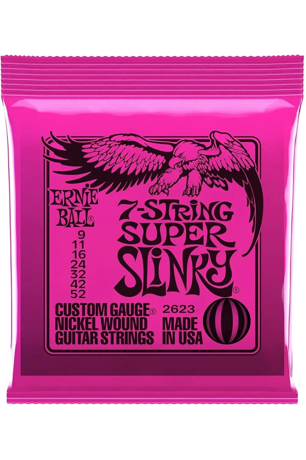 ErnieBall 2623 Regular Slinky (7 Telli) Elektro Gitar Teli 09-52