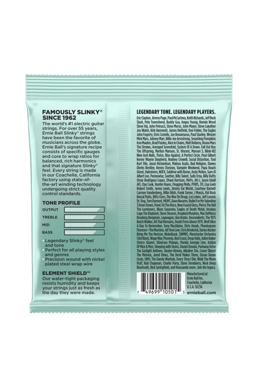 ERNIEBALL P02211 - Mondo Slinky Nickel Wound 10.5-52 Elektro Gita