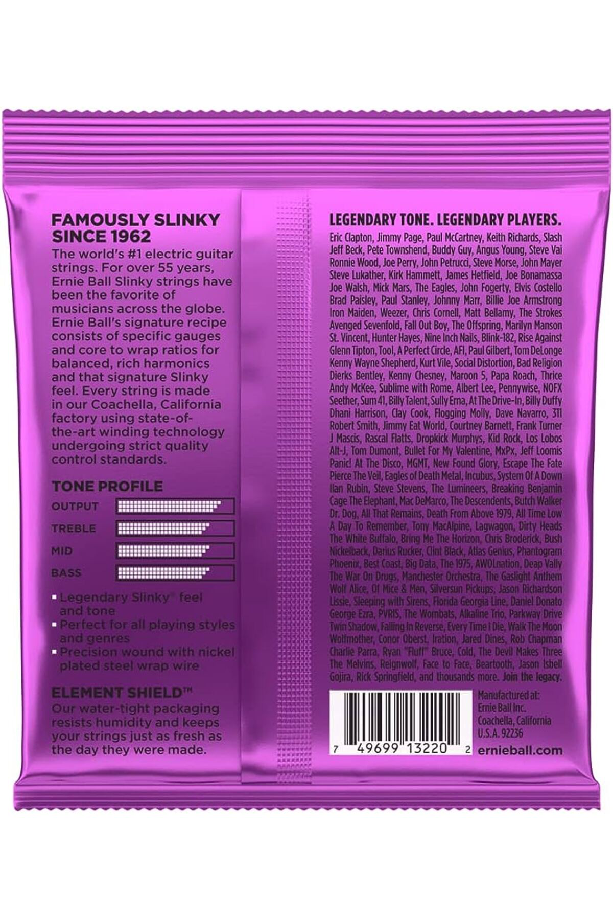 Ernieball P03220 POWER SLINKY Elektro Gitar Tel Seti 3 lü Paket