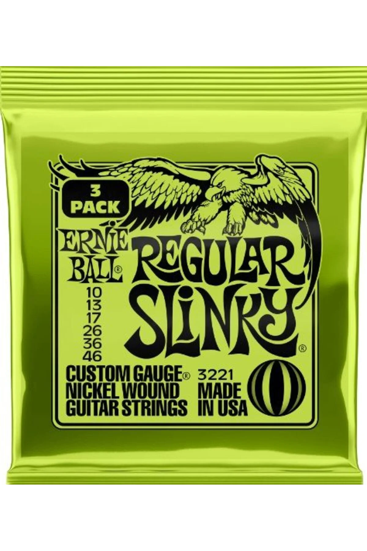 P03221 Regular Slinky Elektro Gitar Teli 3 lü Paket 10-46 - 3 SET