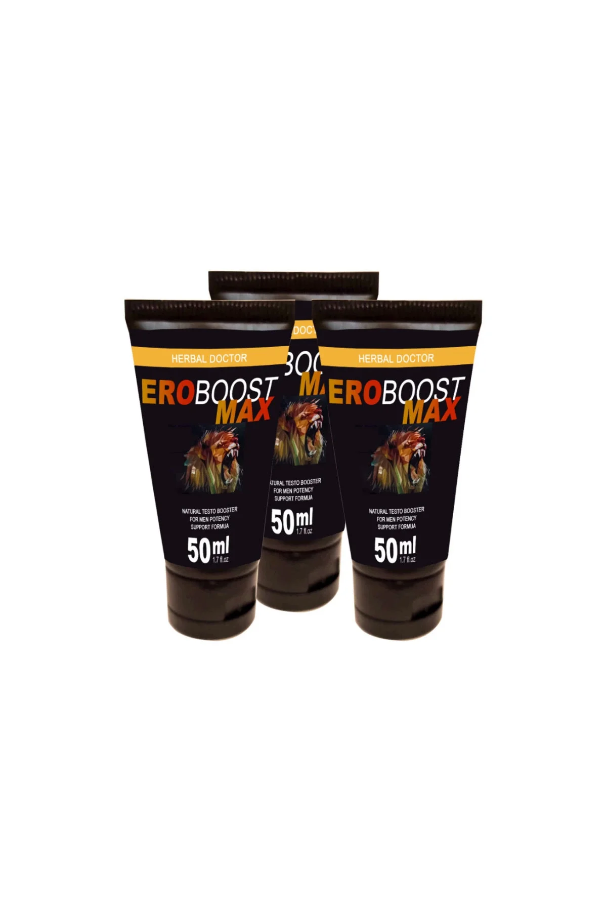EroBoost MaxTesto Krem - Testosteron Desteği & Enerji Artışı (3x50 ml)