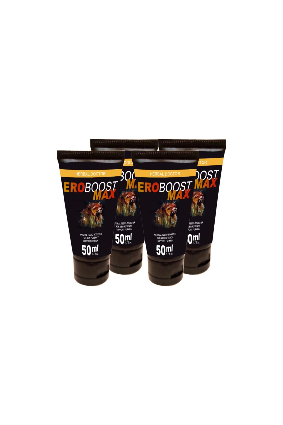EroBoost MaxTesto Kremi 4'lü Set – Test Desteği İçin Harici Uygulama Kremi 50 ml