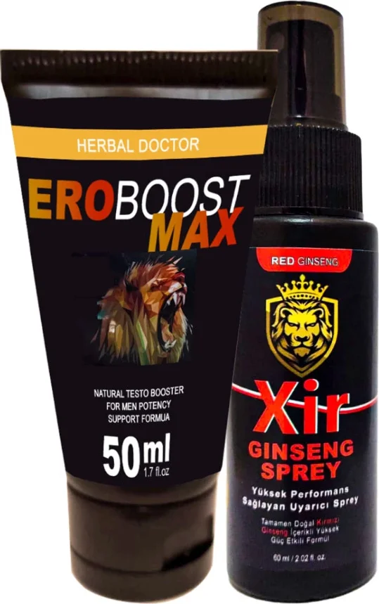 Eroboost Maxtesto Krem 50 ml + 3xeffect Sertleştirici Sprey 60 ml - Erkek Bakım Seti Fiyatı, Yorumları ve Özellikleri