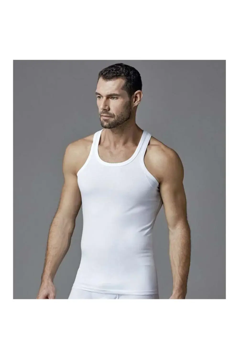 ERS002 Compact Sporcu Erkek Atlet (İkili Paket) - Beyaz