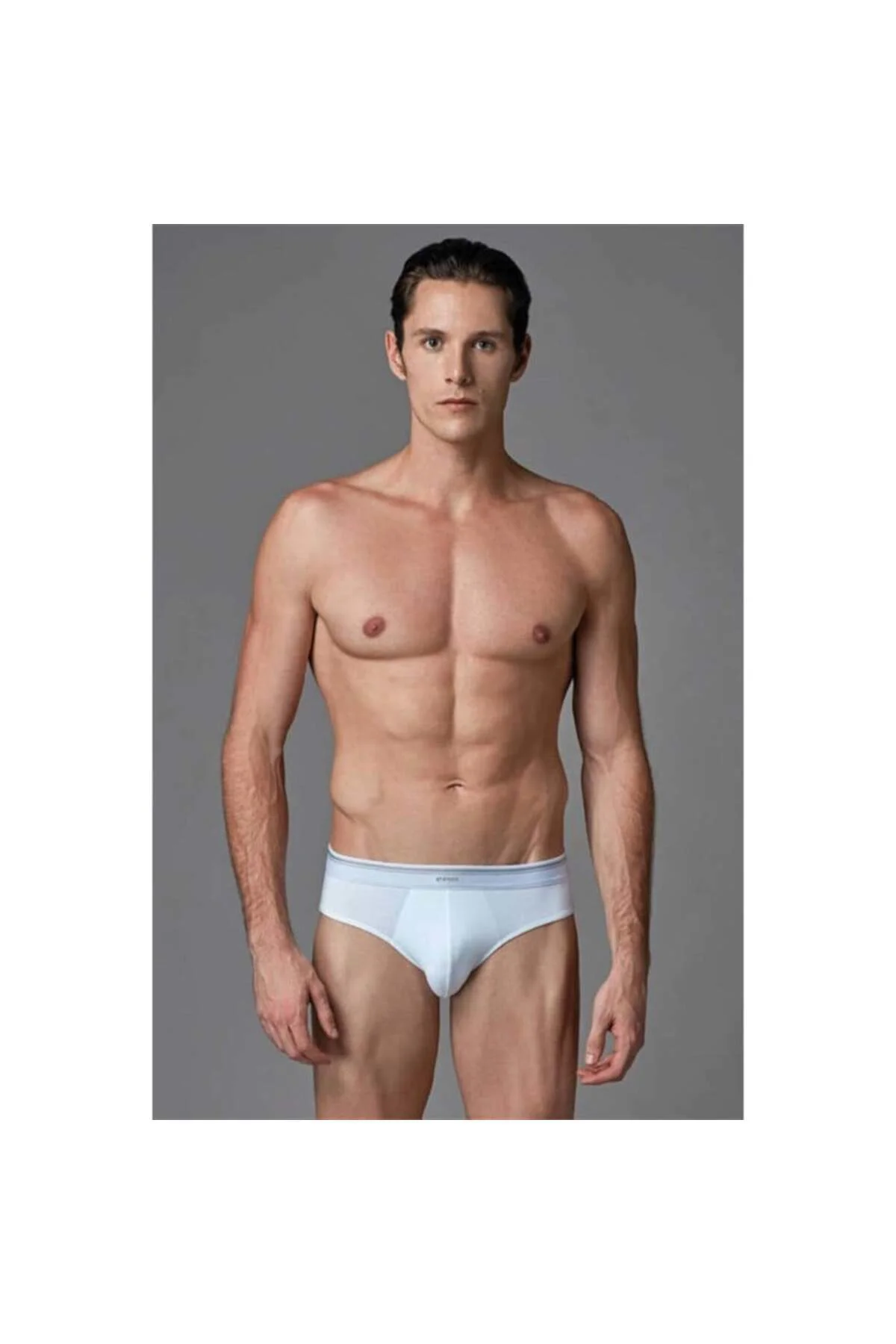 ERS007 Compact Erkek Slip (İkili Paket) - Beyaz