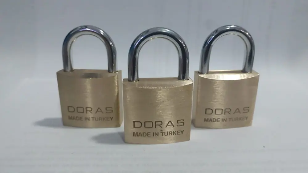 Ersa Doras 30 Mm 3 lü Sarı Pas Sistem Asma Kilit