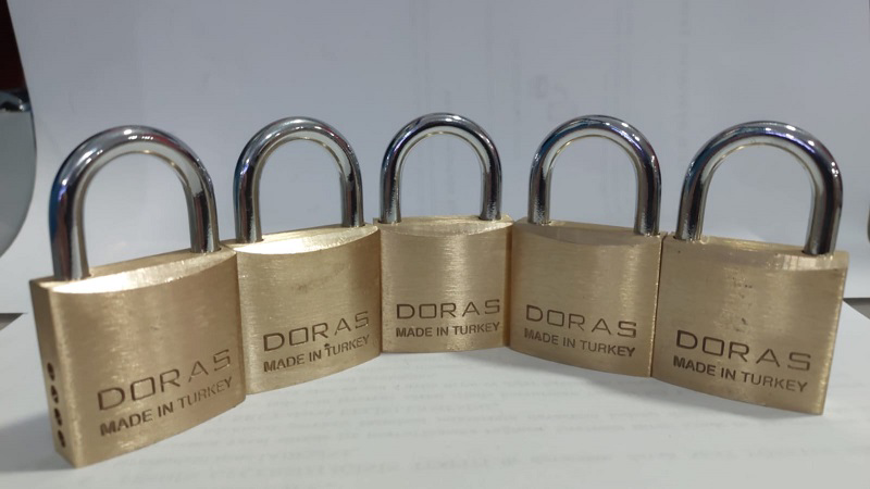 Ersa Doras 30 Mm 5 li Sarı Pas Sistem Asma Kilit