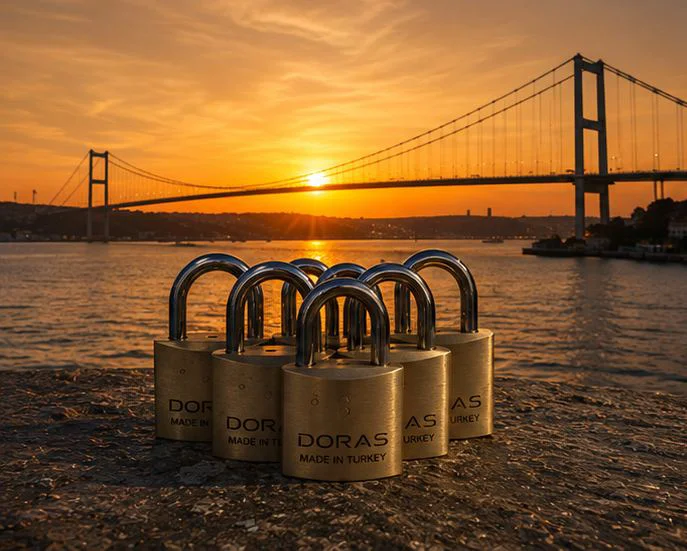 Ersa Doras 30 Mm 5 li Sarı Pas Sistem Asma Kilit
