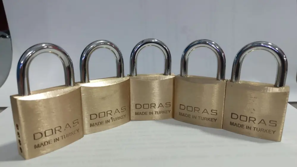Ersa Doras 30 Mm 5 li Sarı Pas Sistem Asma Kilit