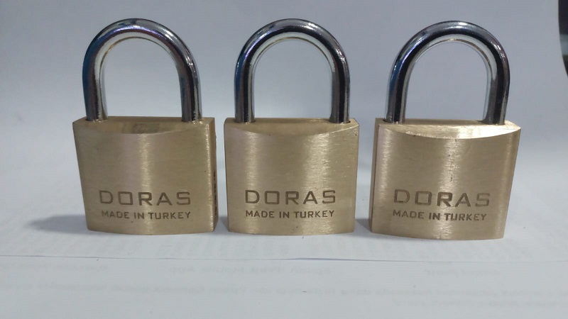 Ersa Doras 40 Mm Pas Sistem 3 lü set Pirinç Asma Kilit