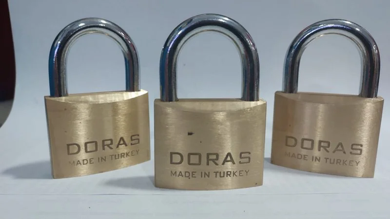 Ersa Doras 50 Mm 3 lü Sarı Pas Sistem Asma Kilit