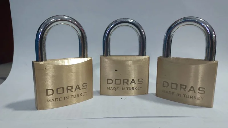 Ersa Doras 50 Mm 3 lü Sarı Pas Sistem Asma Kilit