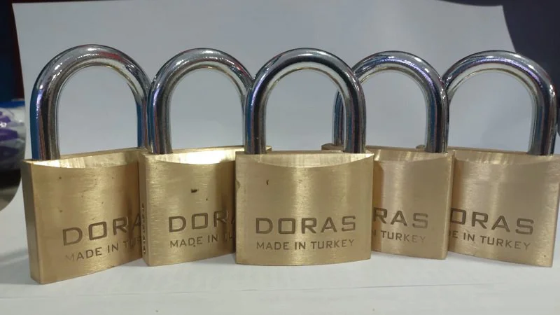 Ersa Doras 50 Mm  5 li Sarı Pas Sistem Asma Kilit