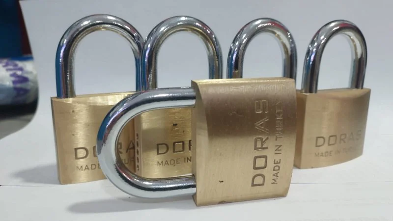 Ersa Doras 50 Mm  5 li Sarı Pas Sistem Asma Kilit