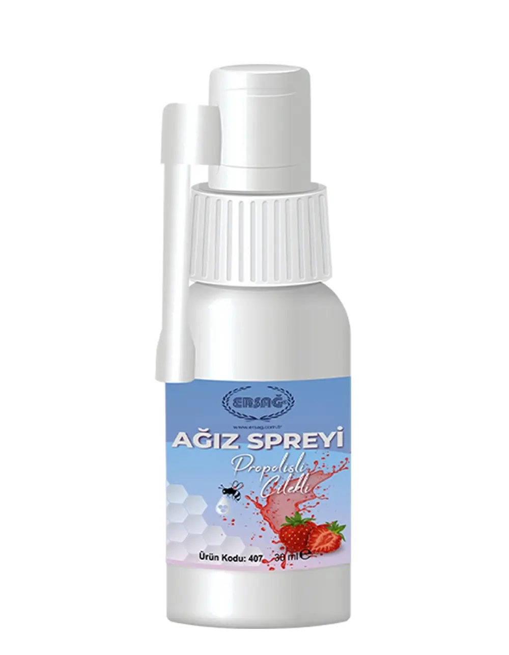 Ersağ Ağız Spreyi Propolisli (Çilekli) - 30 ML