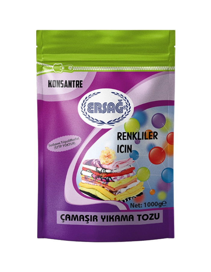 Ersağ Çamaşır Yıkama Tozu (Renkli) - 1000 Gr Ersağ Çamaşır Yıkama Tozu (Renkli) - 1000 Gr