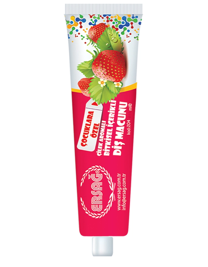 Ersağ  Çilekli Çocuk Diş Macunu - 75 Ml