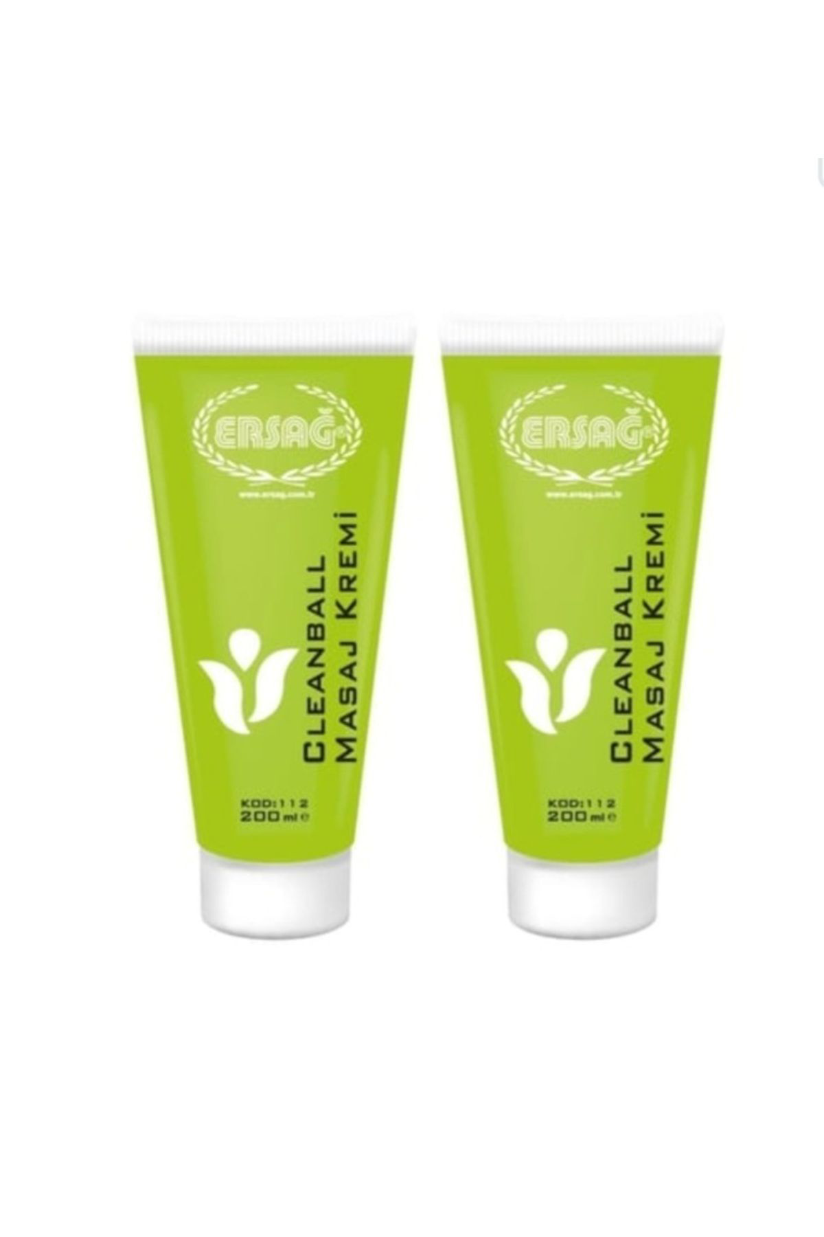 Ersağ  Cleanball Masaj Kremi 2 Adet 200 Ml