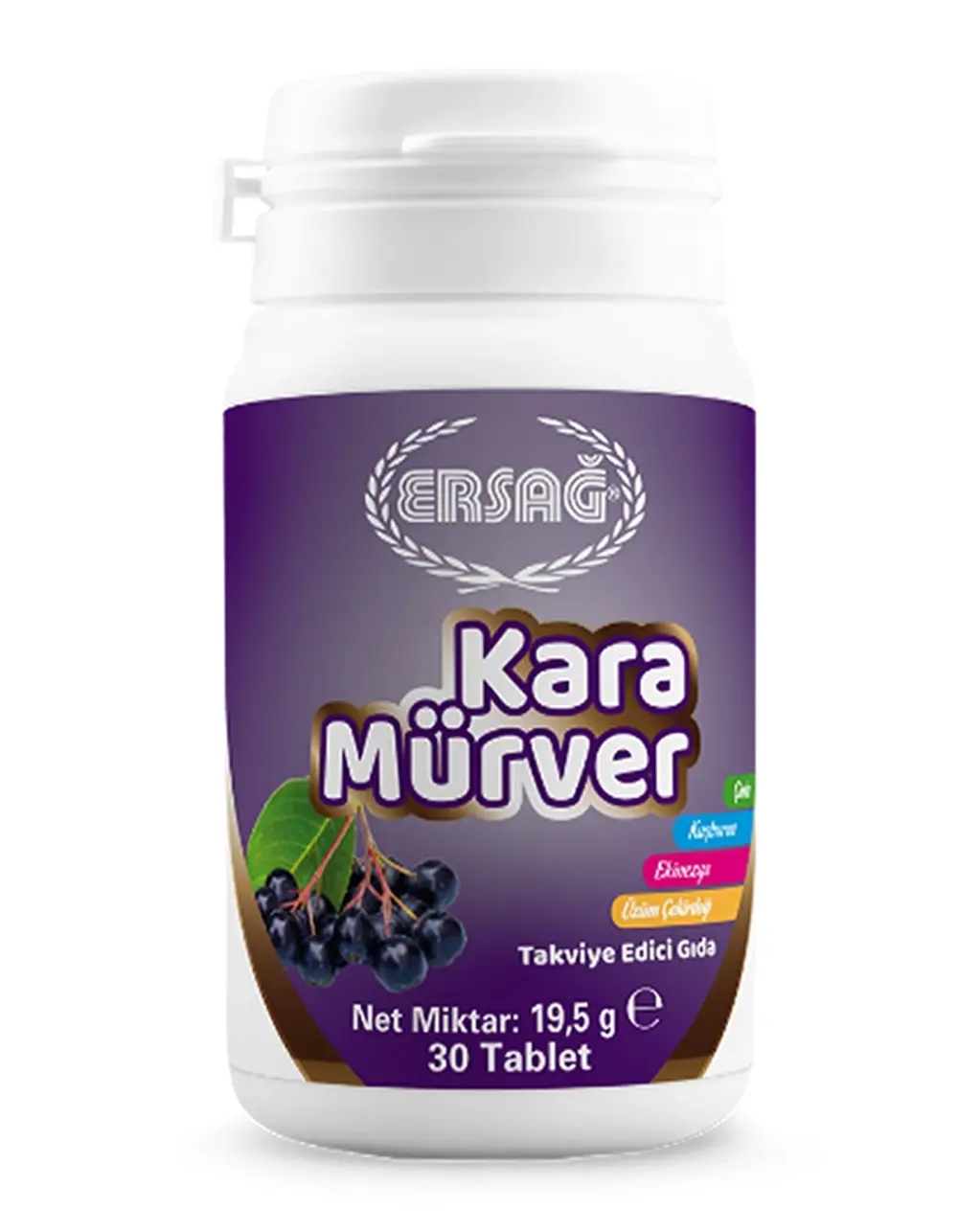 Ersağ Kara Mürver - 30 Tablet Ersağ Kara Mürver - 30 Tablet