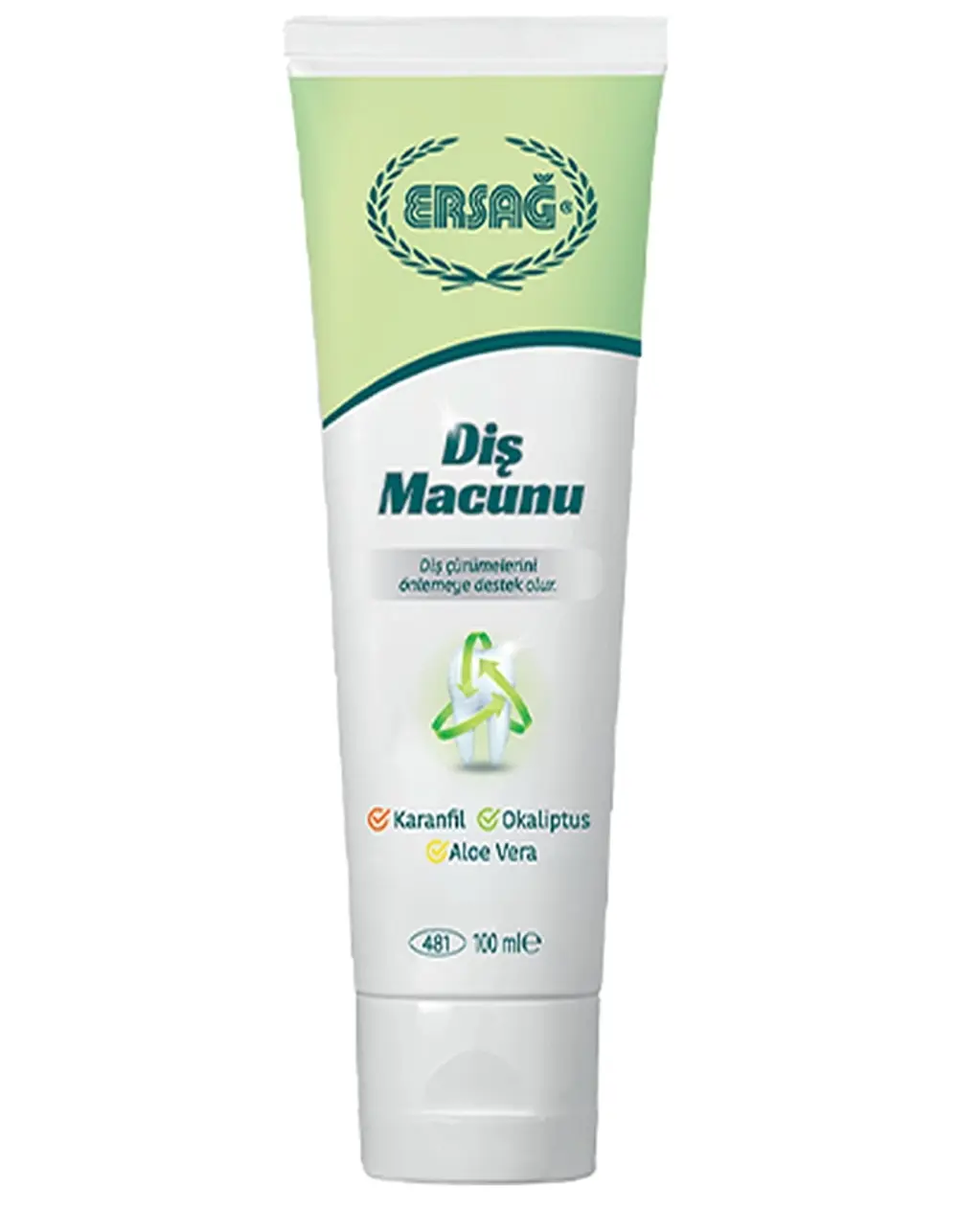 Ersağ Karanfil, Aloe Vera ve Okaliptüslü Diş Macunu - 100 ML