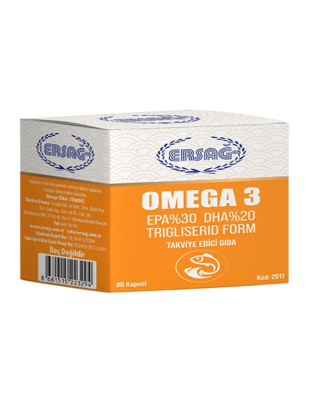 Ersağ Omega 3 - 80 Kapsül