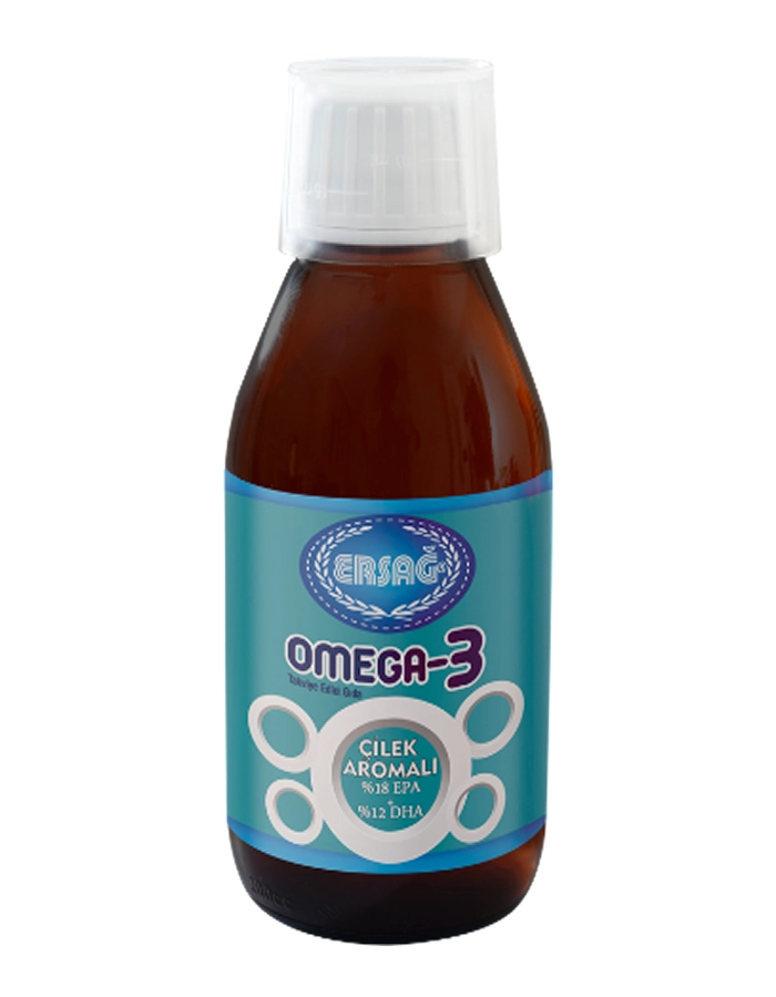 Ersağ Omega 3 (Çilek Aromalı) - 100 Ml Ersağ Omega 3 (Çilek Aromalı) - 100 Ml