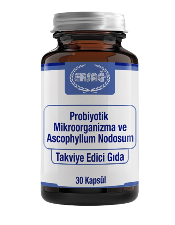 Ersağ Probiyotik Mikroorganizma Ve Ascophyllum Nodosum - 30 Kapsü Ersağ Probiyotik Mikroorganizma Ve Ascophyllum Nodosum - 30 Kapsü