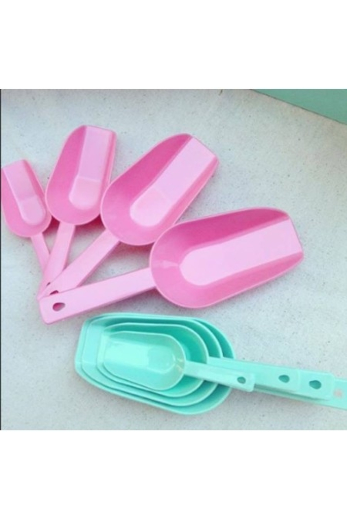 Modafiks Erzak Küreği - 4 Lü Ölçü Küreği Asorti (4396)