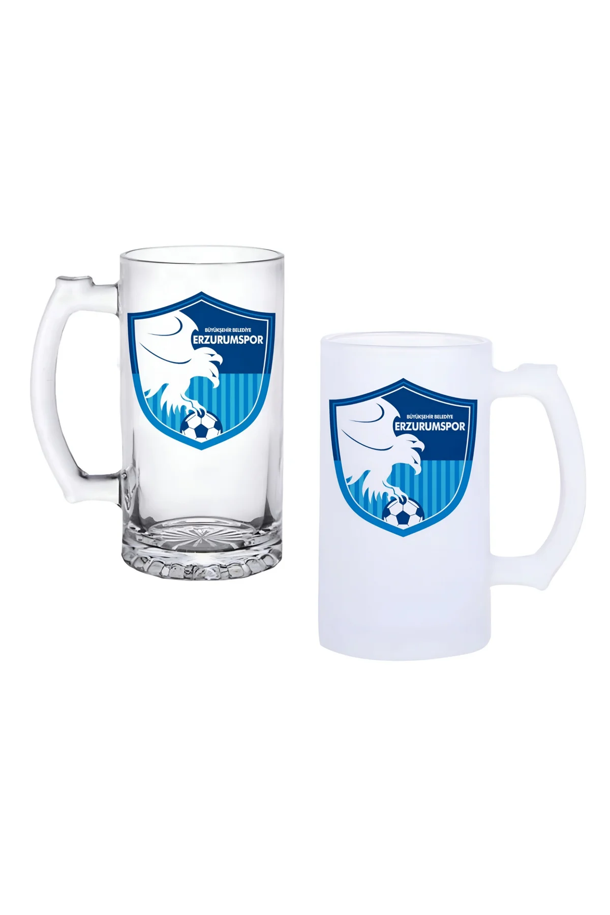 Erzurumspor Kulplu Bira Bardağı Buzlu veya Şeffaf Seçenekli 062