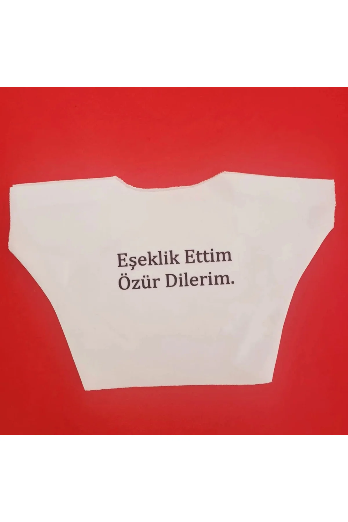 Eşeklik Ettim Yazılı Oyuncak Tişörtü Eşeklik Ettim Yazılı Oyuncak Tişörtü