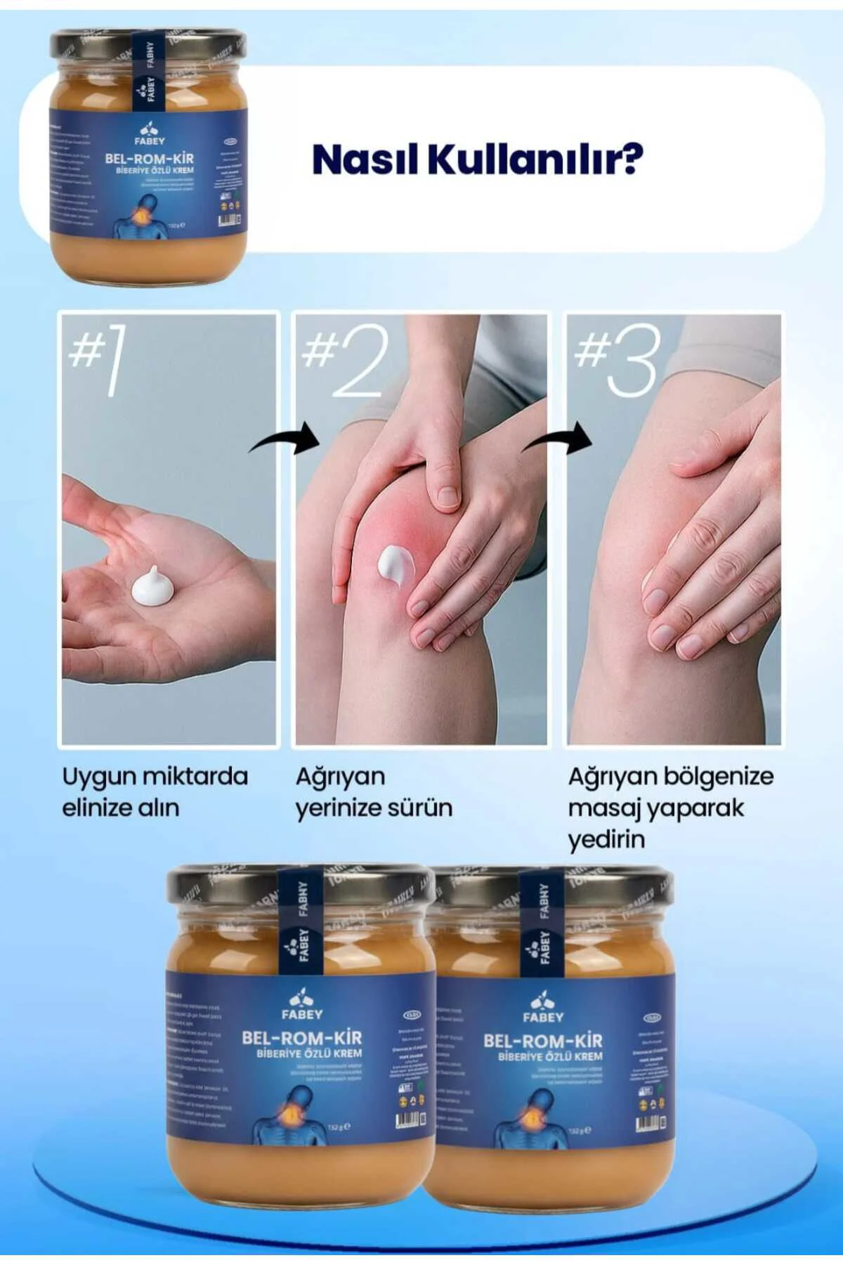 esfabey Bel-Rom-Kir Biberiye Özlü Krem 150g