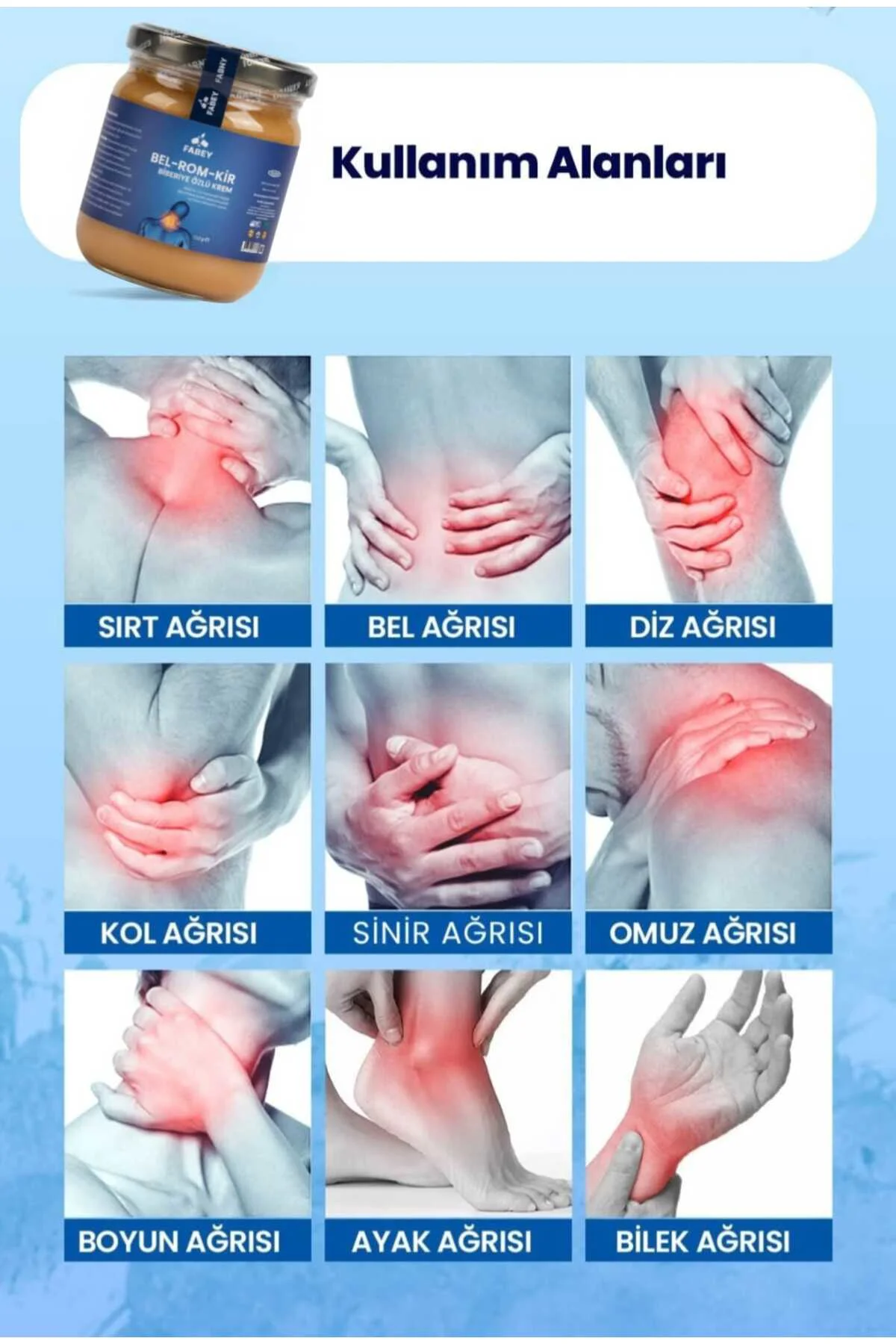 esfabey Bel-Rom-Kir Biberiye Özlü Krem 150g