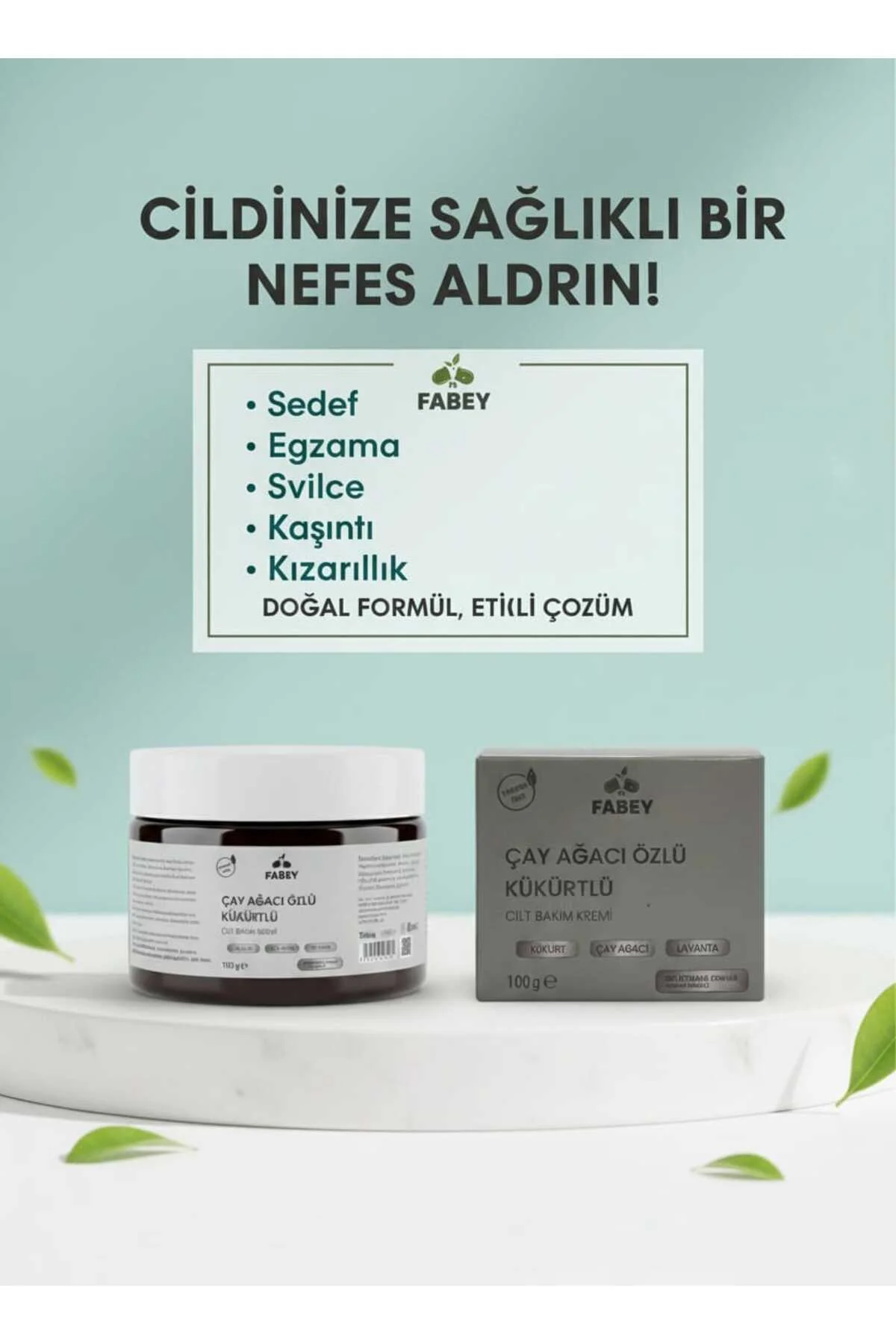 esfabey Çay Ağacı Özlü Kükürtlü Krem 100g