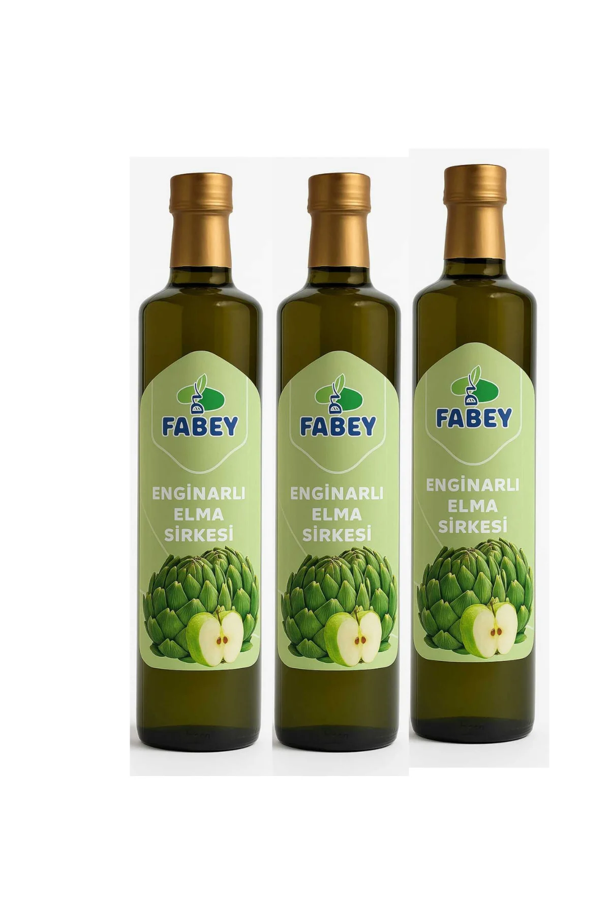 esfabey Enginar Sirkesi 500 ml Cam Ambalaj x 3 Adet