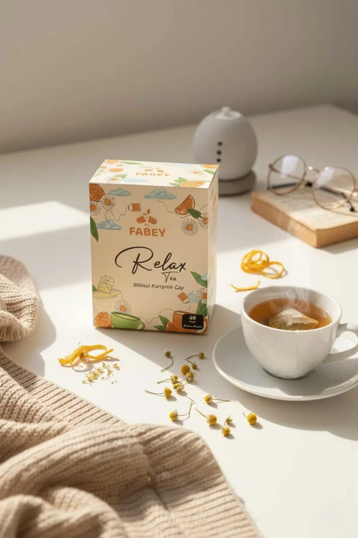 esfabey Relax Tea Bitkisel Karışımlı Çay 40 Adet Süzen Poşet
