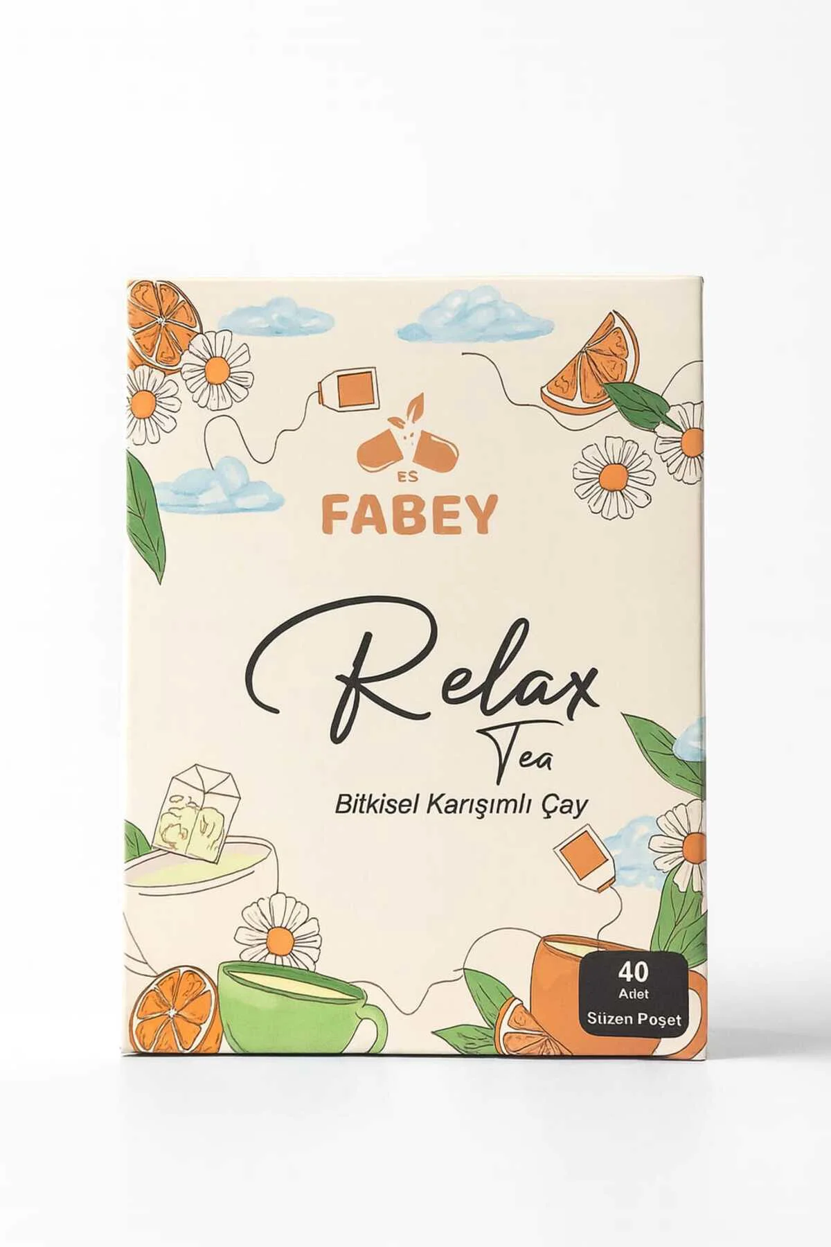 esfabey Relax Tea Bitkisel Karışımlı Çay 40 Adet Süzen Poşet