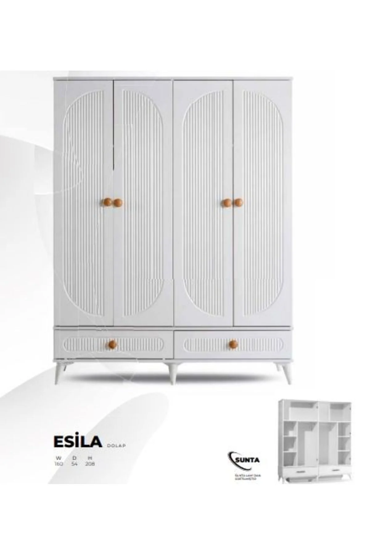 ESİLA 4 KAPAKLI DOLAP Fiyatı, Yorumları ve Özellikleri