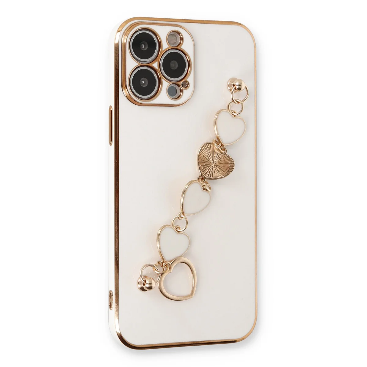 Esila Uyumlu iPhone 14 Pro Silikon Kılıf - Beyaz