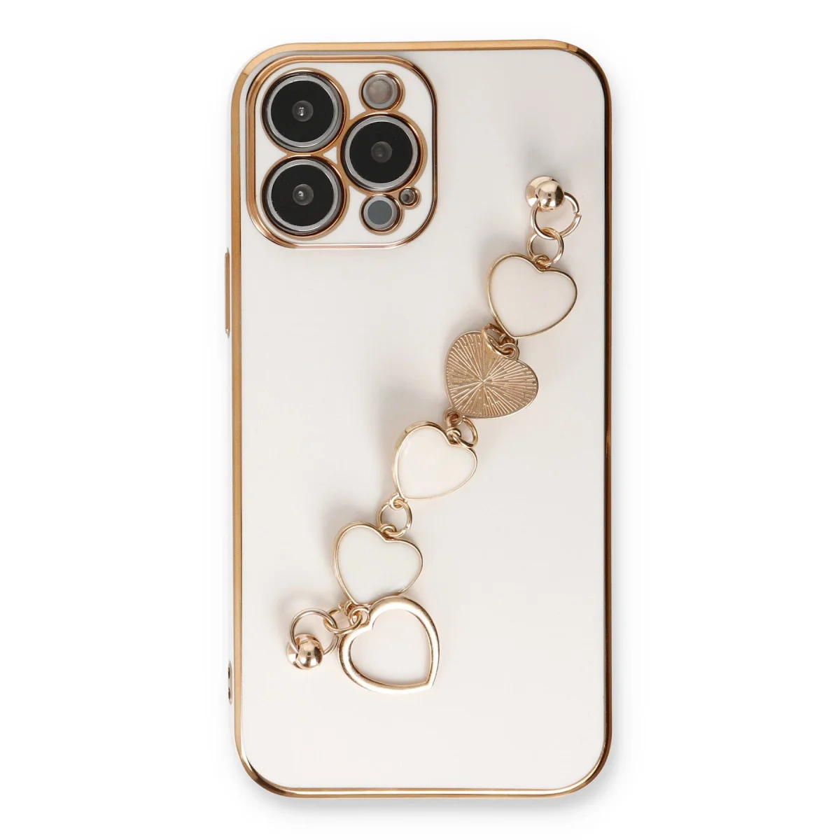 Esila Uyumlu iPhone 14 Pro Silikon Kılıf - Beyaz