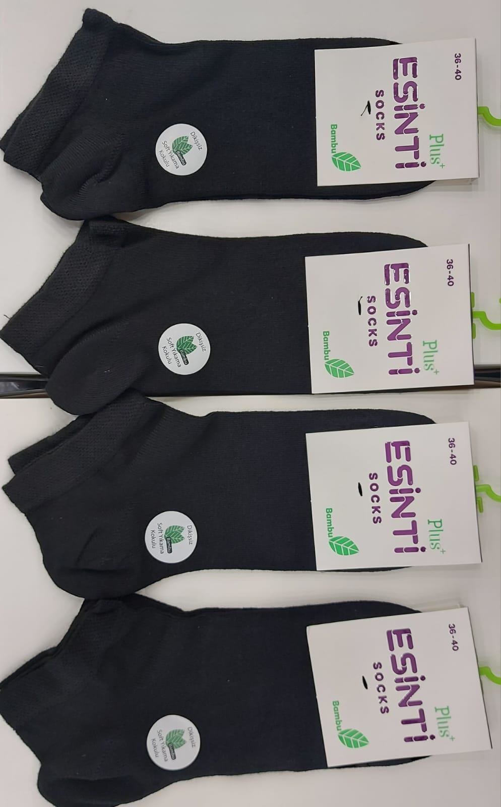 ESİNTİ BAYAN BAMBU PATİK ÇORAP 12 ADET ESİNTİ BAYAN BAMBU PATİK ÇORAP 12 ADET