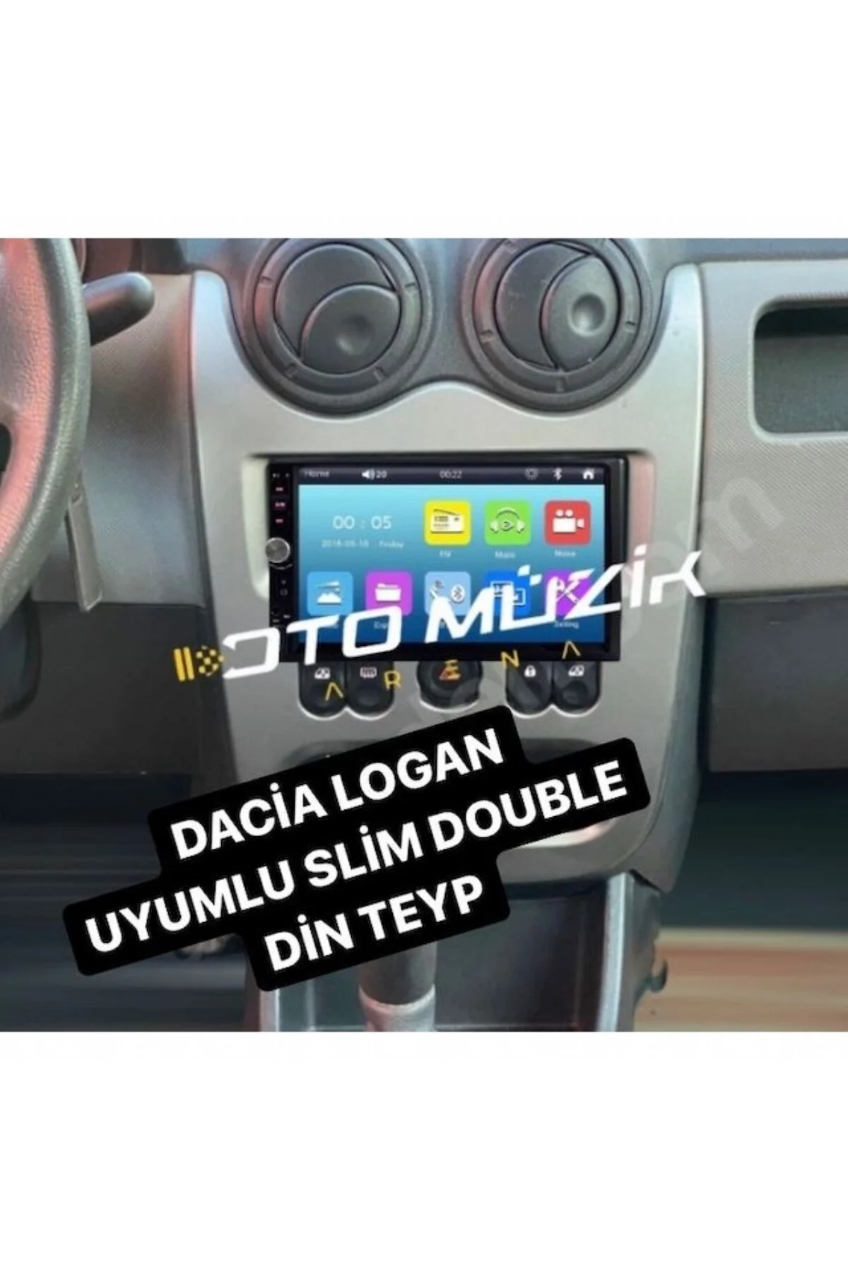 Eski Kasa Dacia Logan BlueWay Double Teyp 7 inç Arka kasa Ayarlanabilir ince 2 Mirrorlink Kamera Hed Eski Kasa Dacia Logan BlueWay Double Teyp 7 inç Arka kasa Ayarlanabilir ince 2 Mirrorlink Kamera Hed