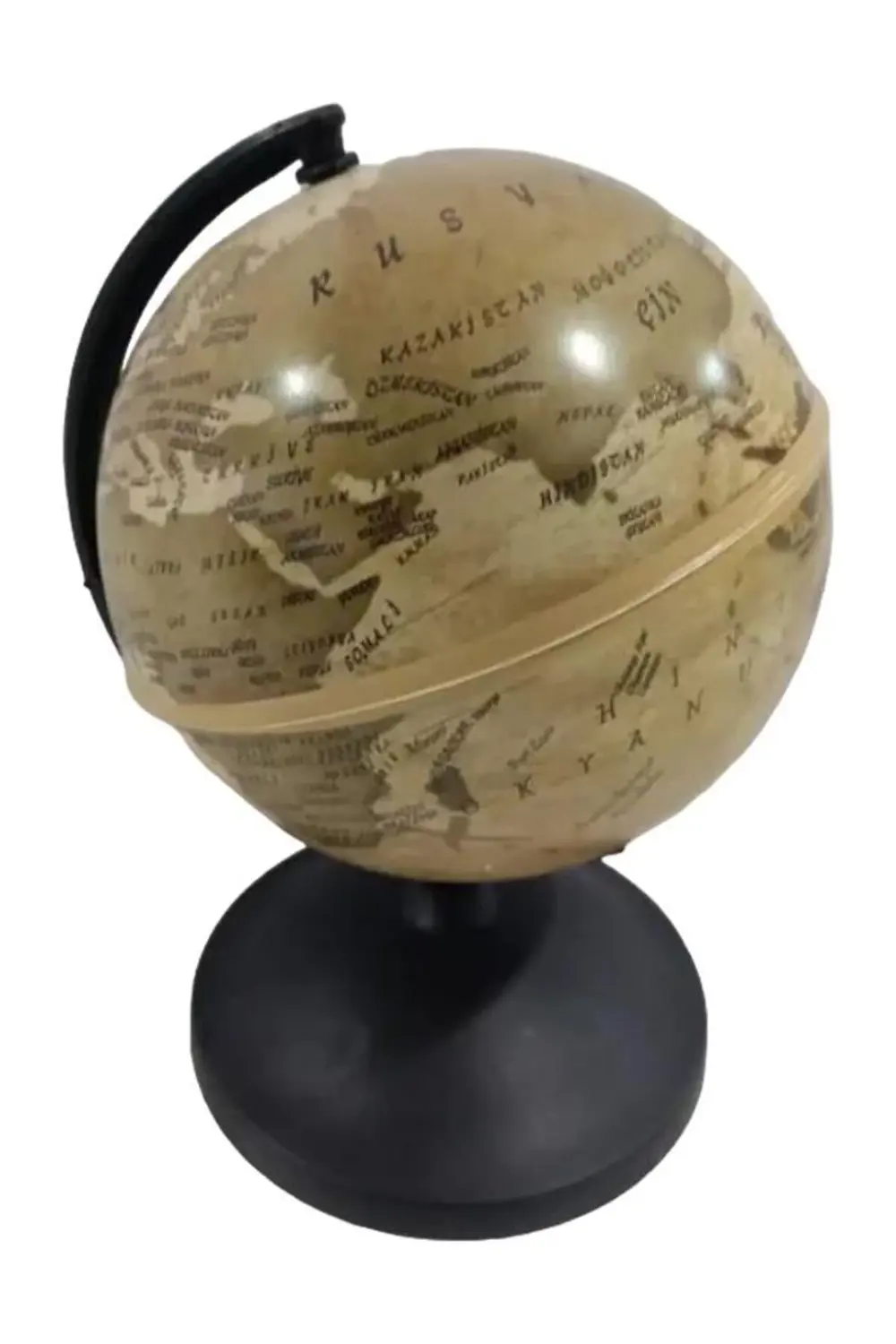 Eskitilmiş Dünya Küresi 14cm