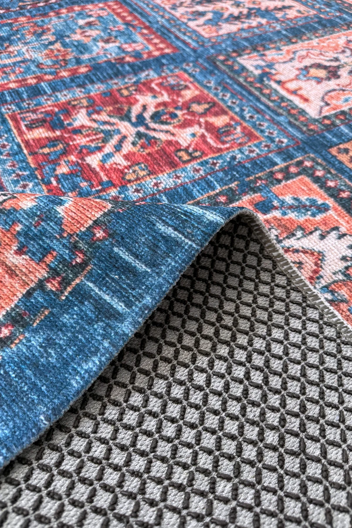 Eskitme afgan mavi şönil halı kendinden saçaklı halı kilim yolluk kaymaz yıkanabilir salon mutfak Eskitme afgan mavi şönil halı kendinden saçaklı halı kilim yolluk kaymaz yıkanabilir salon mutfak